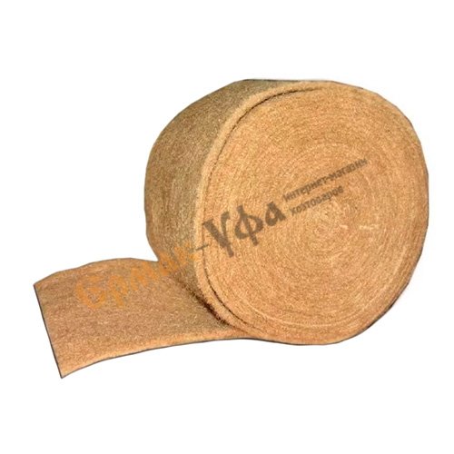 Лента джутовая, пакля, 200мм*6мм*20м для прокладки м/у бревен из первич. сырья, цена за уп. 5шт, 1/1