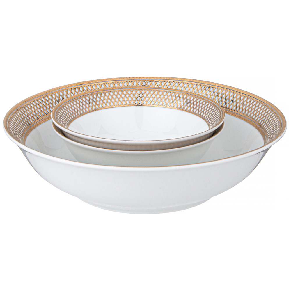 СТОЛОВЫЙ СЕРВИЗ LEFARD, ЗОЛОТАЯ СЕТКА, НА 6 ПЕР. 23 ПР., КОР=1НАБ.