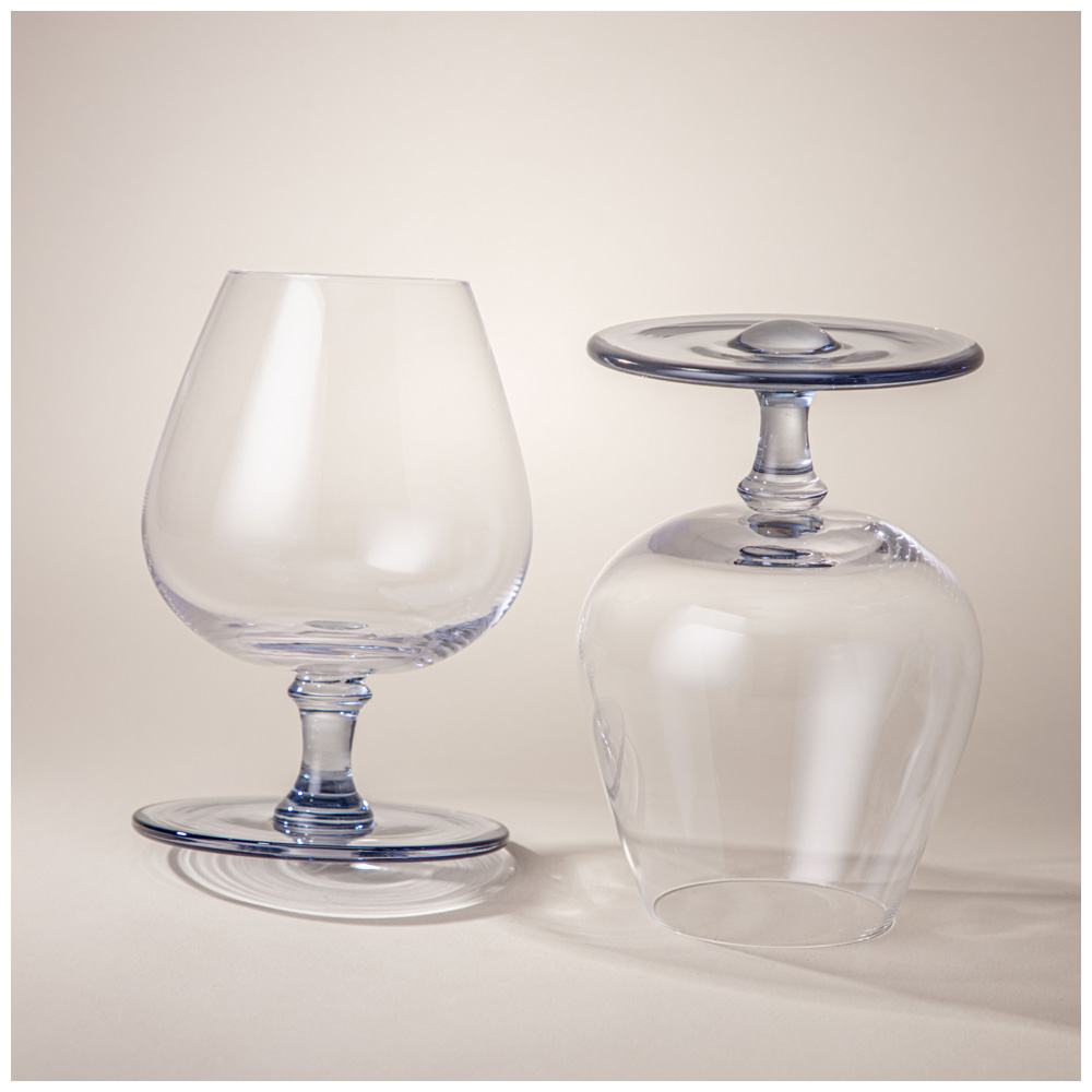 НАБОР БОКАЛОВ ДЛЯ КОНЬЯКА ИЗ 2 ШТ, CRAZY BALANCE, BLUE 600 МЛ