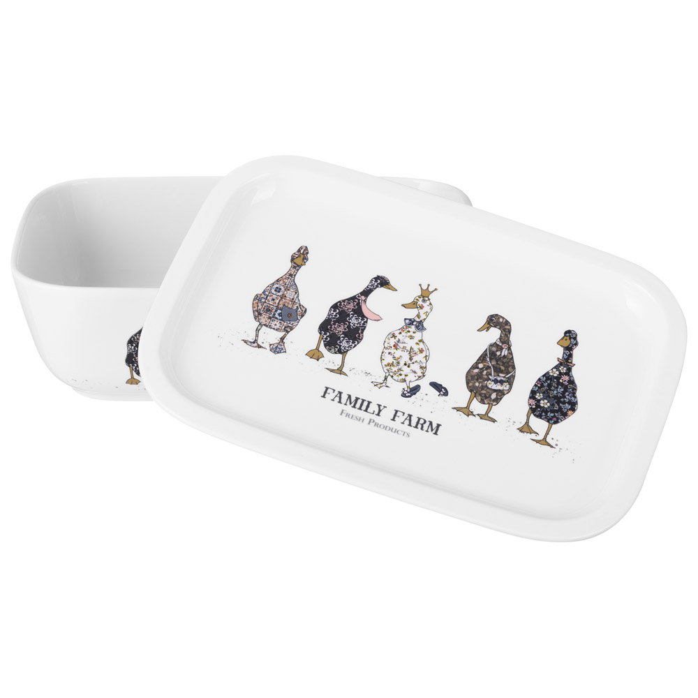БЛЮДО С КРЫШКОЙ LEFARD "FAMILY FARM" ПРЯМОУГ. 25*17*7,5 СМ 1800 МЛ (КОР=8ШТ.)