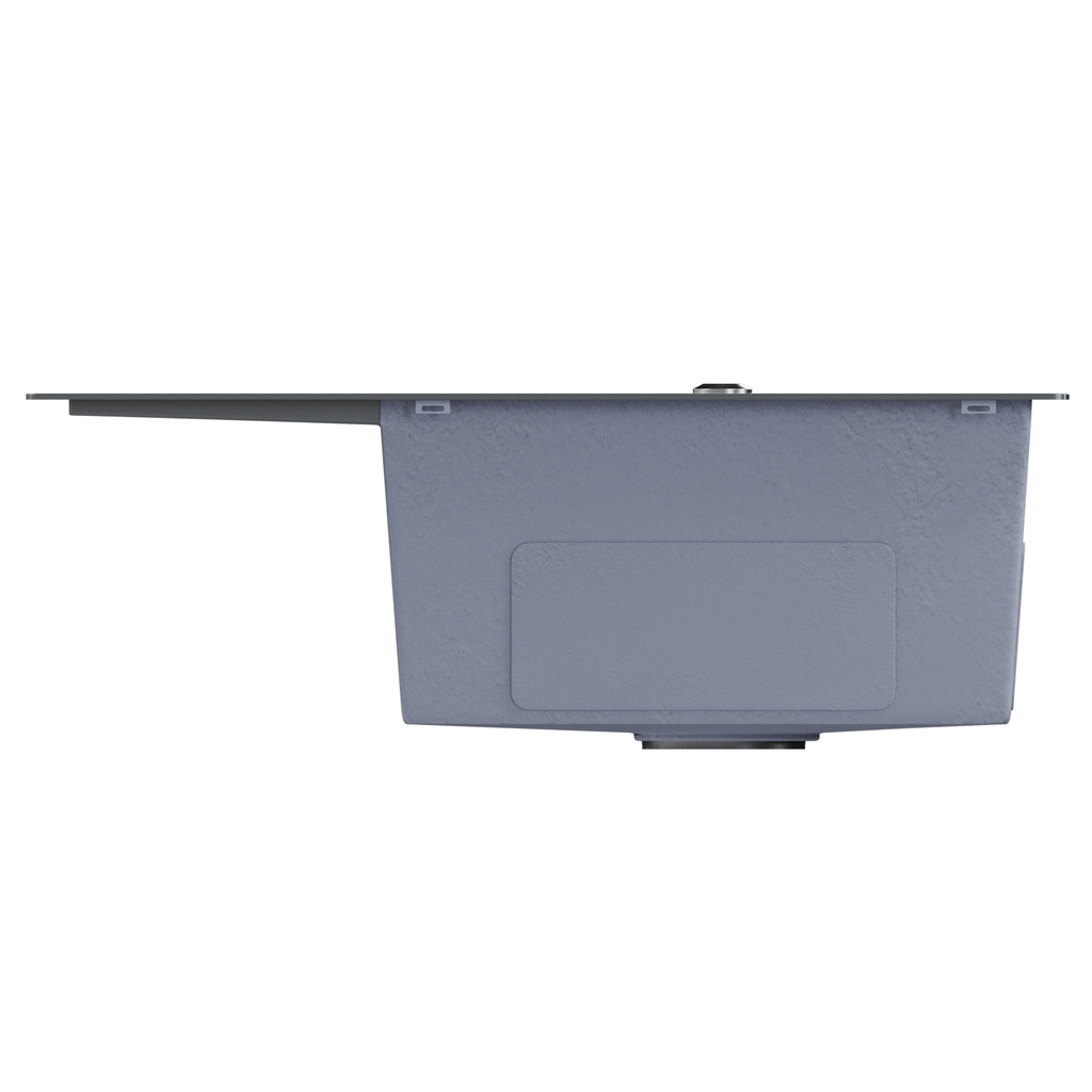 Мойка настол.монтаж 60х50, 3, 0 прав. вып 3 1/2 MIXLINE PRO 20см с сифоном, черный графит