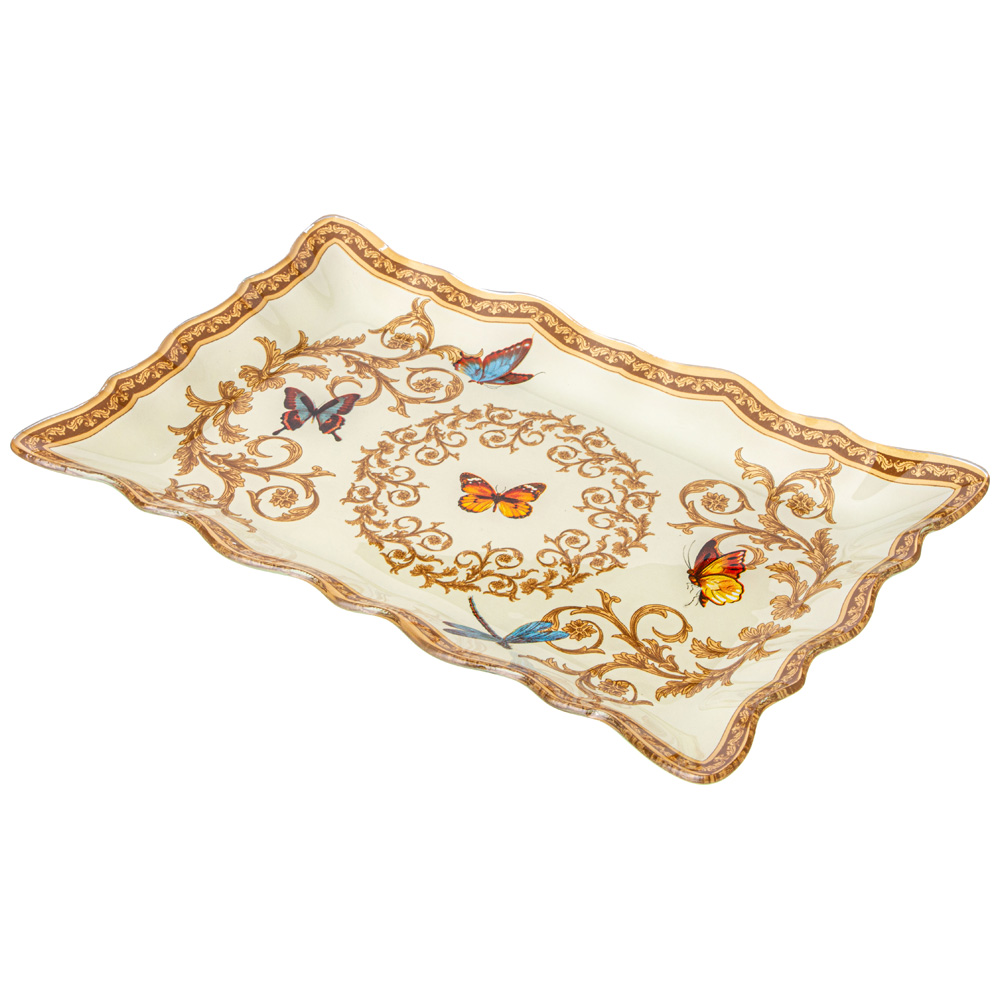 БЛЮДО ДЛЯ СЕРВИРОВКИ КОЛЛЕКЦИЯ, MONOGRAM, 25*16*2, 5 СМ МАЛ.УП.= 6 ШТ., МИН. ПАРТИЯ