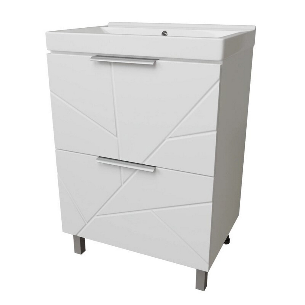 Тумба д/ванной, Гранд-70,  ОТДЕЛЬНО ПРИОБРЕТАЕТСЯ РАКОВИНА под раковину Марго-70, MIXLINE, ПВХ, раковина в комплект не входит