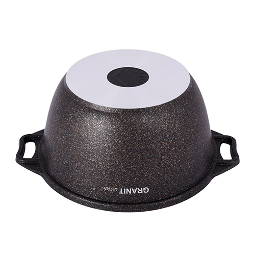 Кастрюля 4,0 л, со стеклянной крышкой, АП кго42а KUKMARA линия Granit ultra, original, 1/3