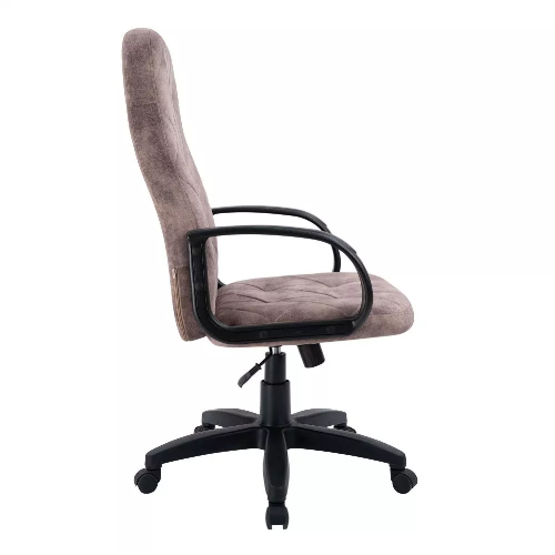 Кресло офисное, компьютерное TRON V2 велюр RIO Prestige, хром, темно-бежевый