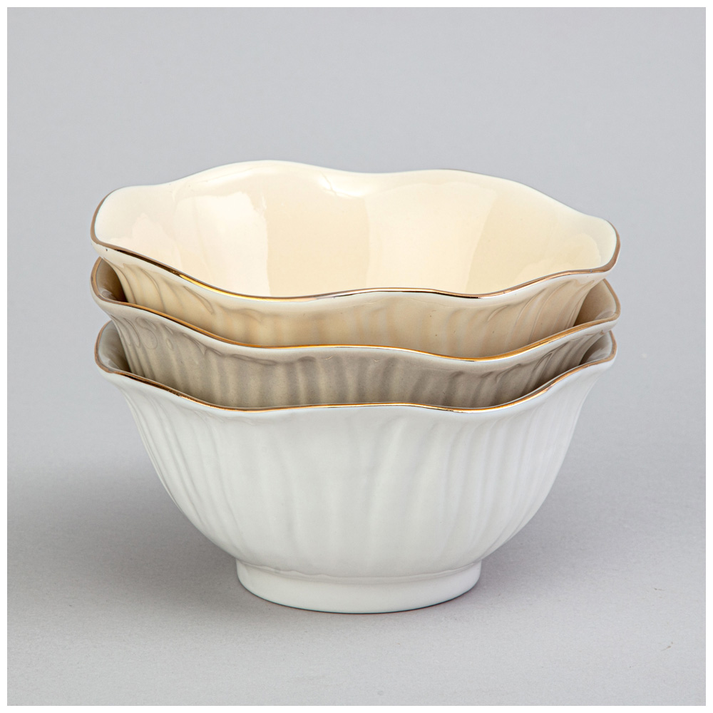 НАБОР САЛАТНИКОВ LEFARD, TOP STYLE, 3 ШТ. 12*5, 5 СМ 250 МЛ МИКС ЦВЕТОВ