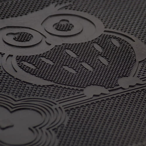 Коврик резиновый SUNSTEP Сова 40 х 60 см, черный