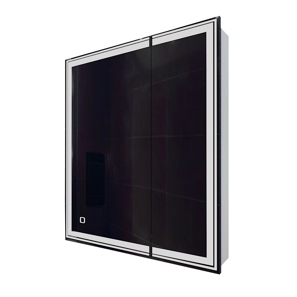 Зеркальный шкаф MIXLINE, Мелис, 700*800, ШВ 2 створки, левый, сенсорный выкл, светодиодная подсветка