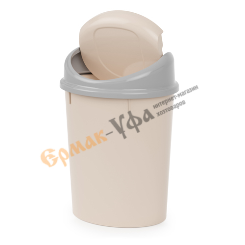 Ведро для мусора 8л овальный, Альтернатива, м4166, 1/5