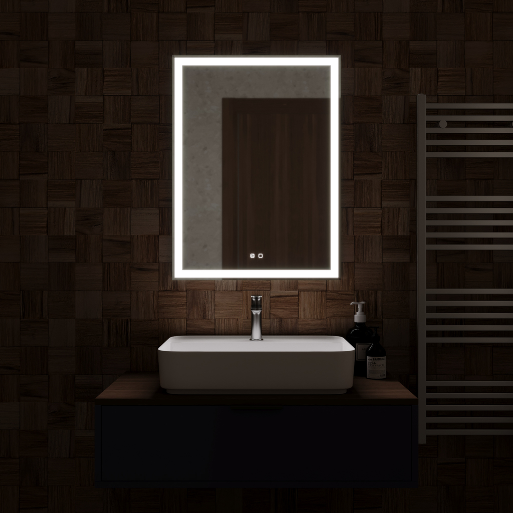 Зеркало MIXLINE, Лючия, 600*800, ШВ сенсорный выключатель, светодиодная подсветка НОВИНКА