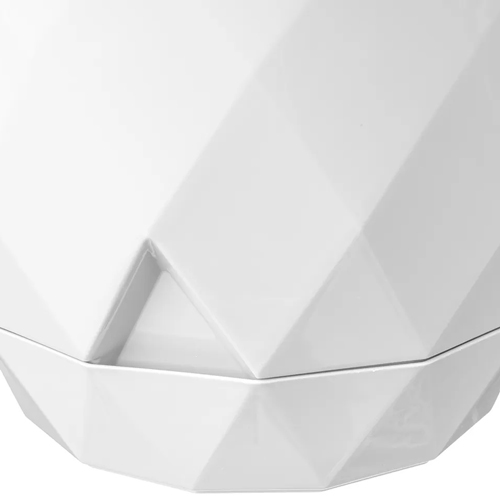 Горшок для цветов 9.3 л Homver Laurel 221616729/01, 277 мм, с поддоном, белый