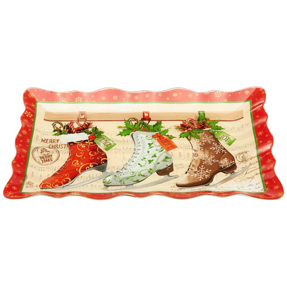 БЛЮДО ДЛЯ СЕРВИРОВКИ КОЛЛЕКЦИЯ, РОЖДЕСТВЕНСКАЯ СКАЗКА, 25СМ МАЛ. УП. 6 ШТ