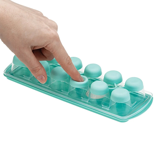 Емкость для льда IDEA КАПЛЯ М 1250, с крышкой и клапаном, аквамарин