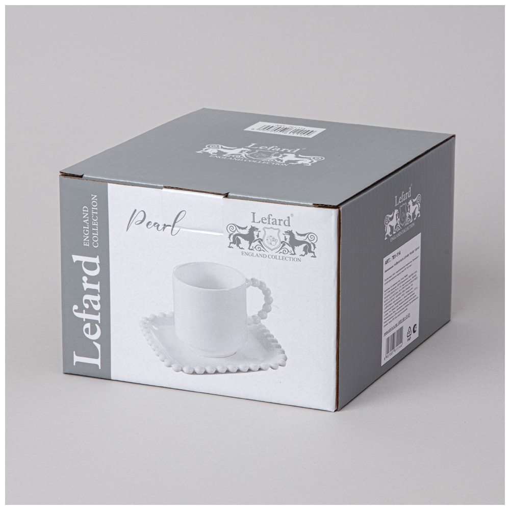 ЧАЙНАЯ ПАРА LEFARD, PEARL, 7, 5*10, 5*8 СМ 220 МЛ, КОР=48ШТ.