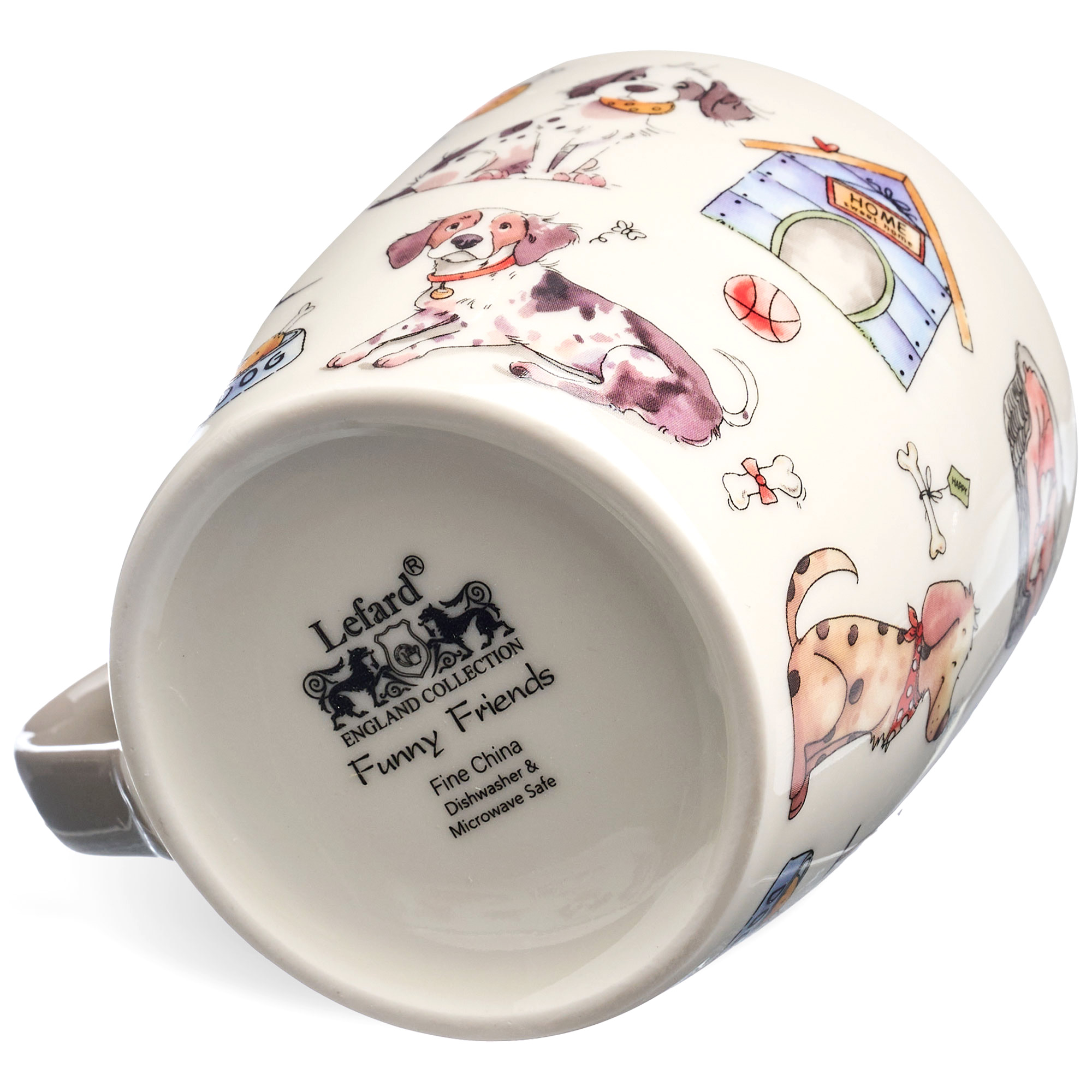 НАБОР ДЛЯ ЗАВТРАКА LEFARD, DOGS,  2 ПР.: САЛАТНИК 500МЛ, КРУЖКА 345МЛ