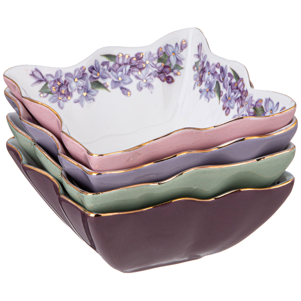 НАБОР РОЗЕТОК LEFARD, LILAC, 4 ШТ. 10 СМ, КОР=12НАБ.