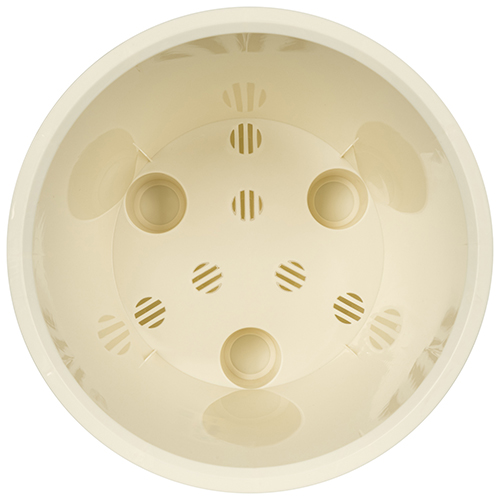 Горшок для цветов 5 л Homver Velvet 221603025/01, 230 мм, светло-бежевый