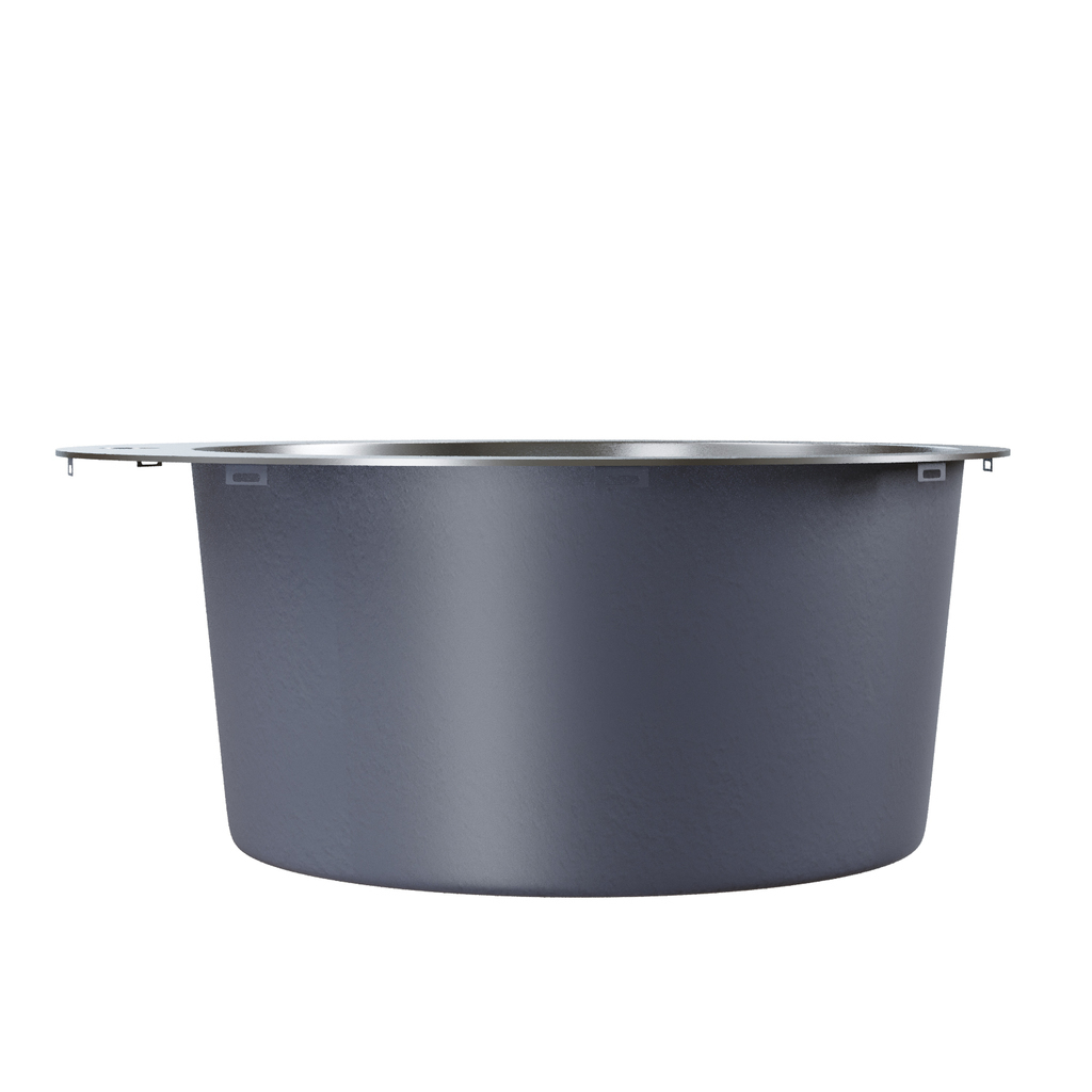 Мойка настол.монтаж D50, 3, 0 вып 3 1/2 круглая MIXLINE PRO 20см с сифоном, сатин