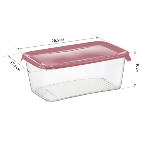 Емкость для продуктов 3 л IDEA ПРАКТИК М 1465, микс, разноцветная