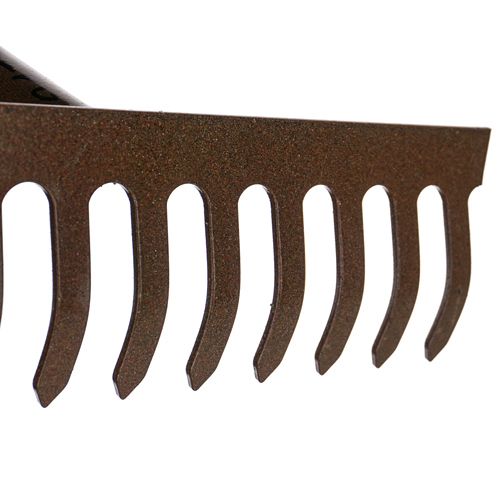 Грабли прямые 12 зубьев углеродистая сталь без черенка толщина металла 2,5 мм SPETSTEXNIK, 10/10