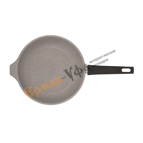 Сковорода 24 см, 60 мм со съемной ручкой, без крышки АП смс246а KUKMARA, светлый мрамор, 1/5