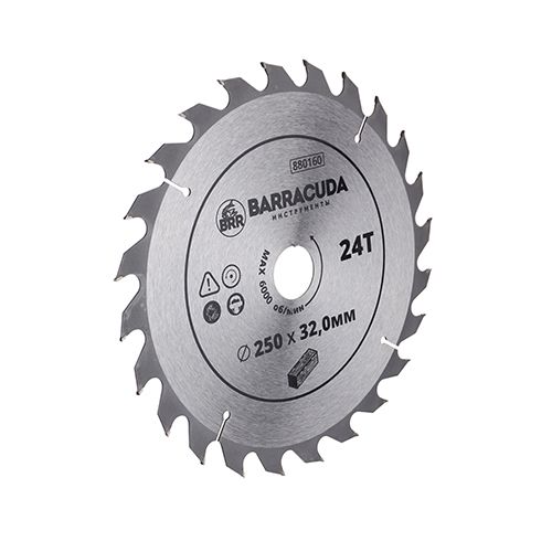 Диск пильный по дереву 250*32. 0*24T Барракуда, 1/25