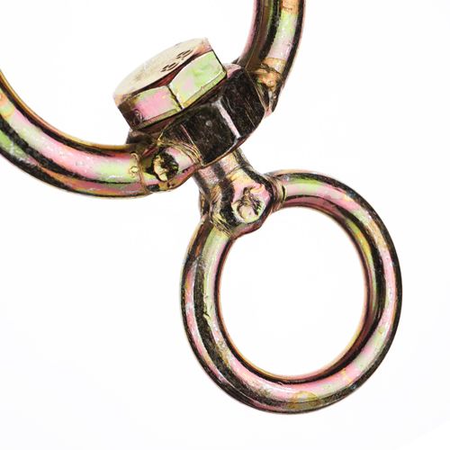 Карабин для животных Вертлюг №12 желтый, 5/50/300