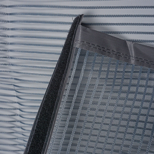 Сетка антимоскитная 100х210см, усиленная, 36 магнитов, серая, в комплекте липкая лента и гвозди, 1/10/60