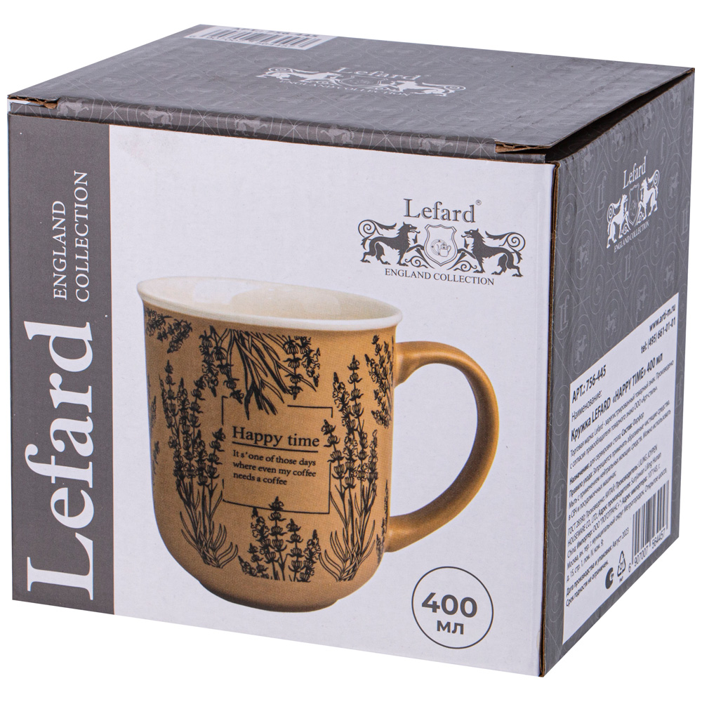 КРУЖКА LEFARD, HAPPY TIME, 400МЛ