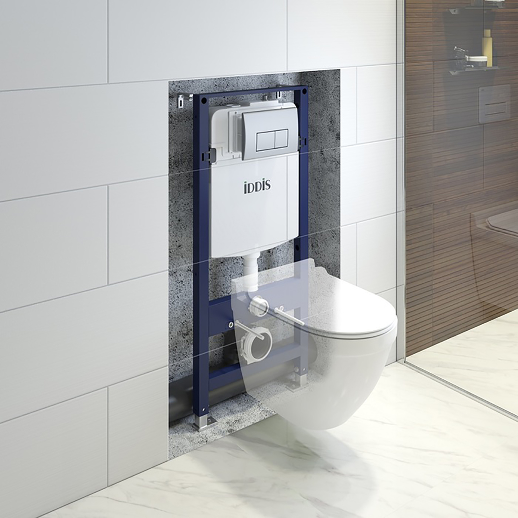 Комплект системы инсталляции IDDIS, Optima Home, OPH00GCi32K с кнопкой ХРОМ