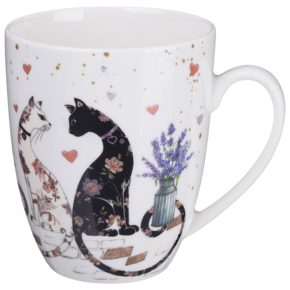 КРУЖКА LEFARD, ЛАВАНДОВЫЕ КОТЫ, 430 МЛ, КОР=24ШТ.