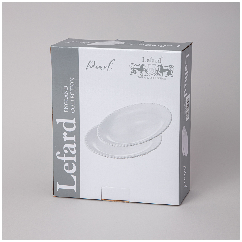 НАБОР ТАРЕЛОК ОВАЛЬНЫХ LEFARD, PEARL, 2 ШТ. 23*19, 5*3 СМ, КОР=12НАБ.