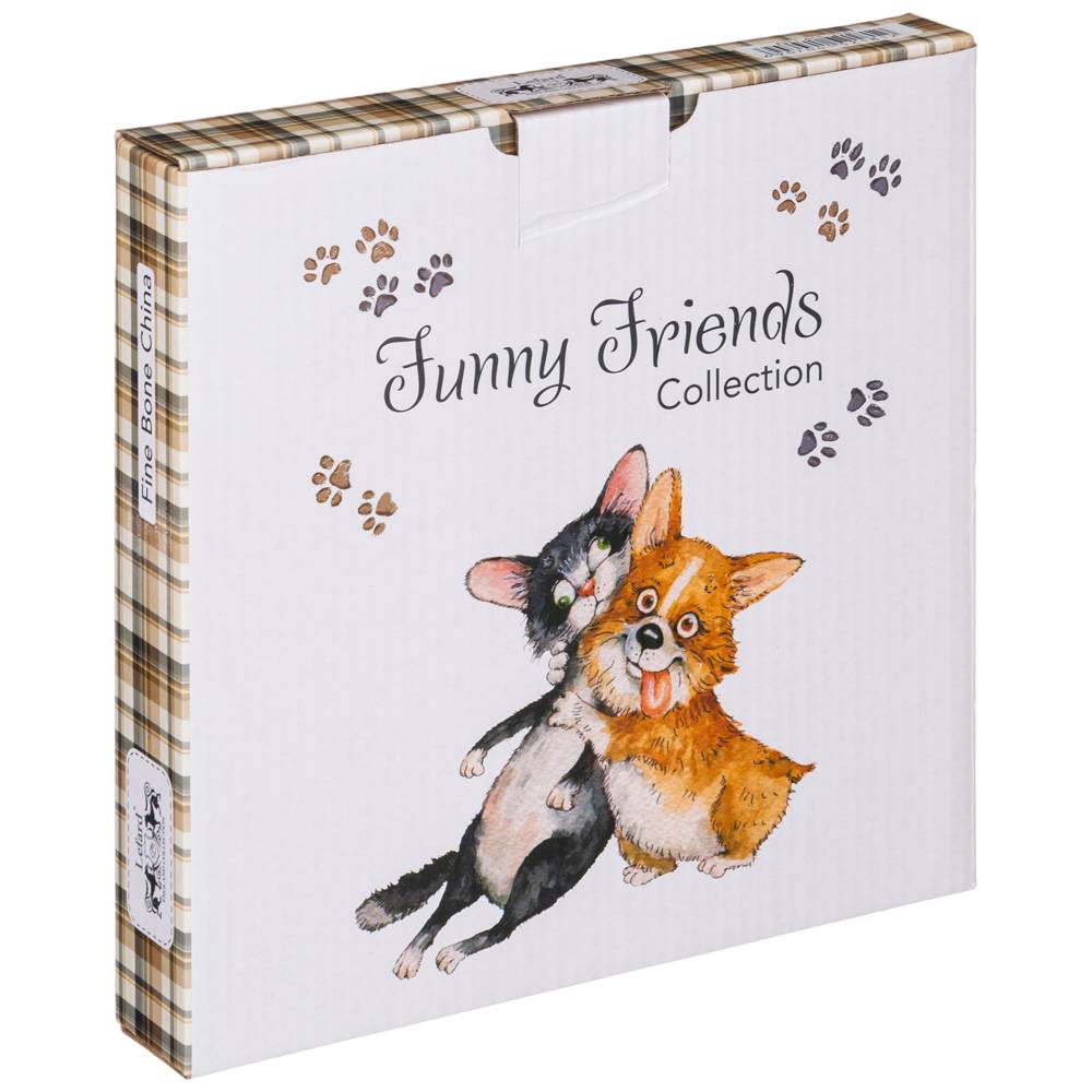 НАБОР ТАРЕЛОК ЗАКУСОЧНЫХ LEFARD, ЛУЧШИЕ ДРУЗЬЯ, 2 ШТ. 20, 5 СМ, КОР=36ШТ.