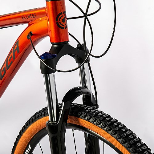 Велосипед STINGER 27.5" ELEMENT оранжевый, алюминий, размер SM
