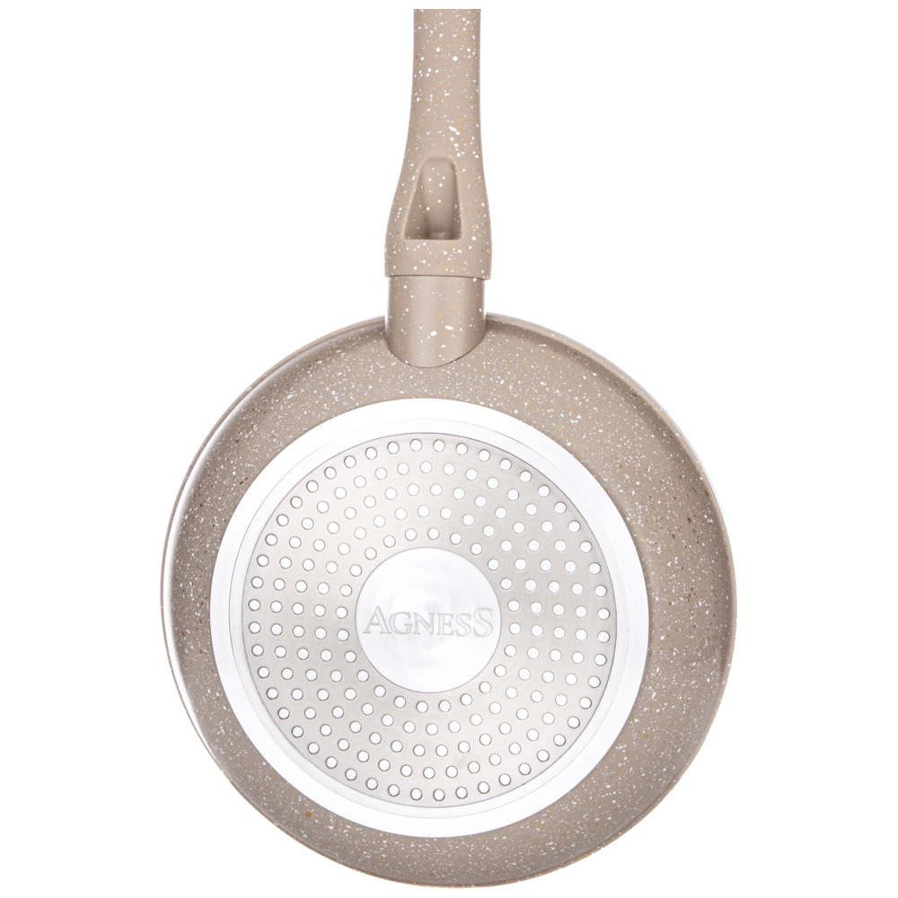 СКОВОРОДА AGNESS С АНТИПРИГАРНЫМ ПОКРЫТИЕМ, LATTE,  22Х4, 5СМ