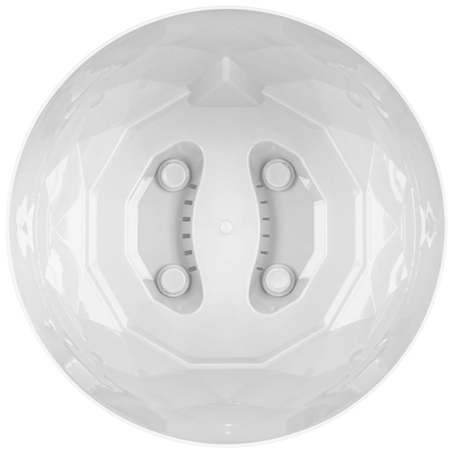 Горшок для цветов 9.3 л Homver Laurel 221616729/01, 277 мм, с поддоном, белый