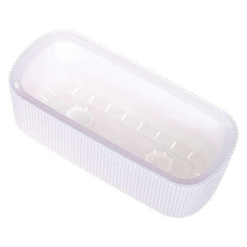 Горшок для цветов СТРИП 290х130мм 1,7л со вставкой, белый, 1/9