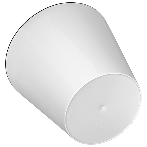 Горшок для цветов 4 л Homver Rosemary 221600129/01, 200 мм, с дренажной вставкой, белый