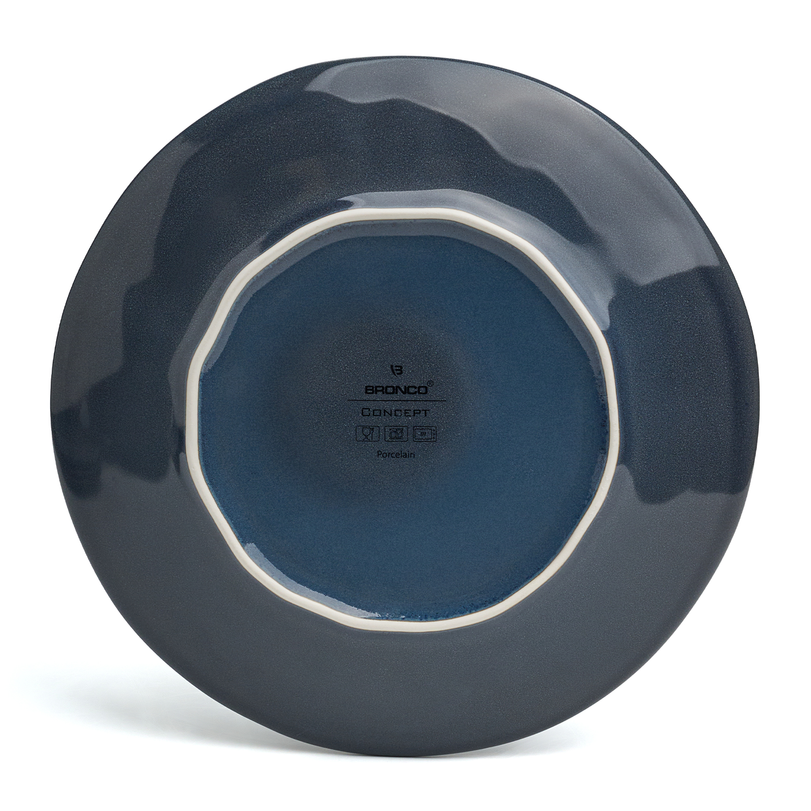 НАБОР ТАРЕЛОК ЗАКУСОЧНЫХ BRONCO, CONCEPT, 4 ШТ. 22 СМ СИНИЙ