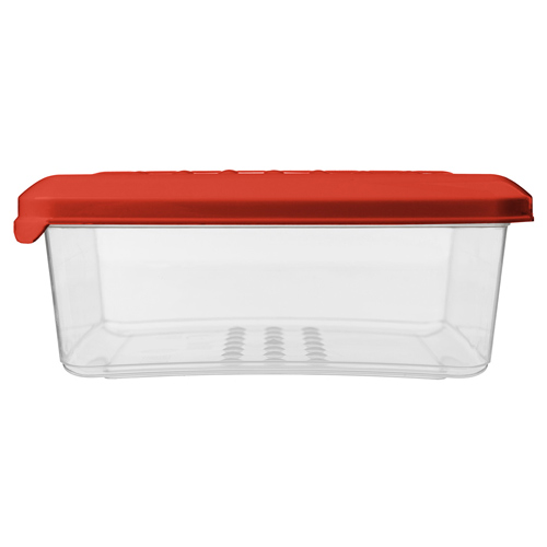 Контейнер для продуктов 0.5 л Homver Asti 221100306/04, квадратный, красный