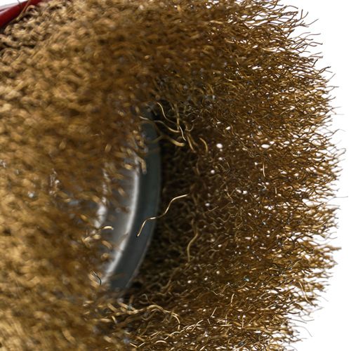 Щетка для УШМ, чашка, 100мм/М14 Барракуда латунь, 038\F0236, 1/60