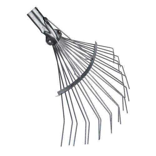Грабли веерные проволочные 22 зубьев оцинкованные без черенка SPETSTEXNIK, 10/10