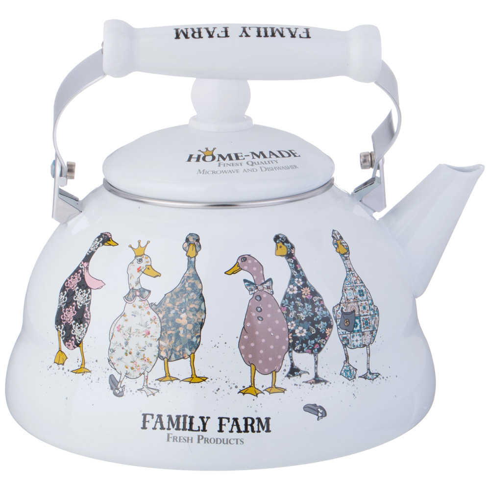 ЧАЙНИК AGNESS ЭМАЛИРОВАННЫЙ СЕРИЯ, FAMILY FARM,  3 Л