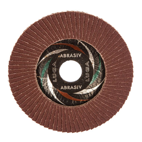 Диск лепестковый торцевой 125*22 Р100 ЛУГА, 10/80