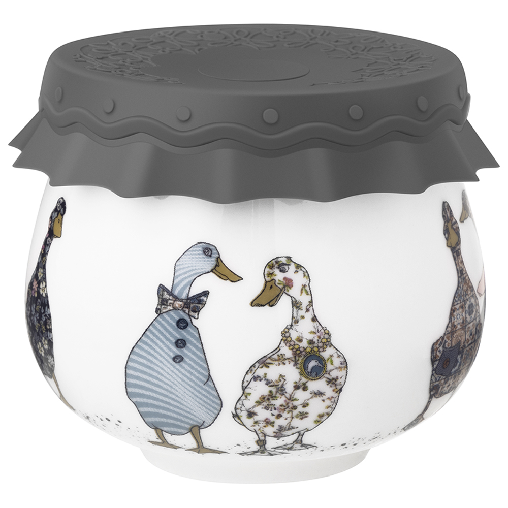 БАНКА LEFARD, FAMILY FARM, С СИЛИКОНОВОЙ КРЫШКОЙ 8*8*6, 5 CM 180 МЛ