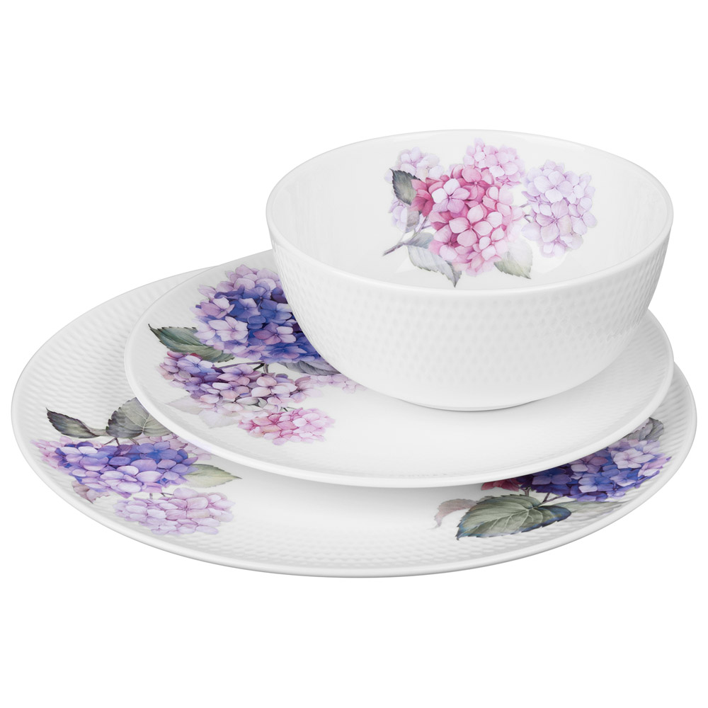 НАБОР ПОСУДЫ ОБЕДЕННЫЙ LEFARD, HORTENSIA, НА 4 ПЕР. 12 ПР., КОР=2НАБ.