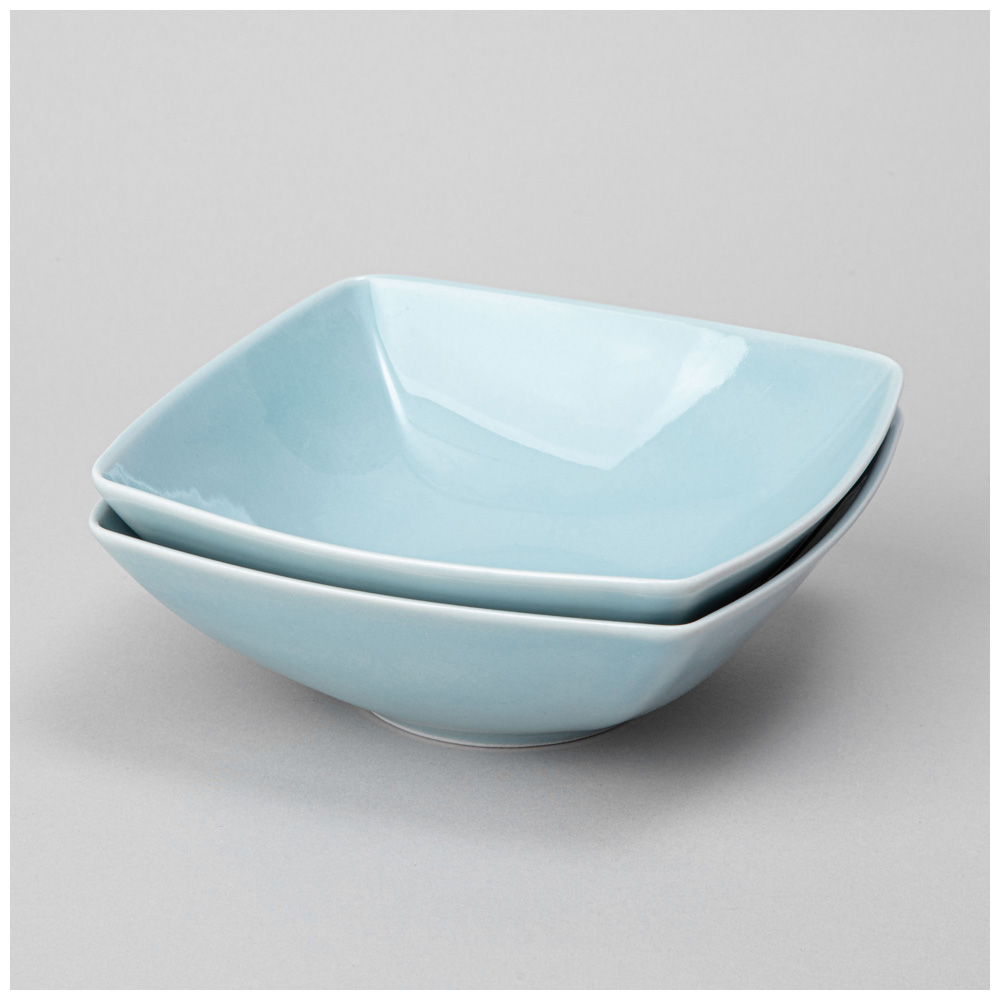 НАБОР САЛАТНИКОВ КВАДРАТНЫХ LEFARD TINT 600МЛ, СВЕТЛО-ГОЛУБОЙ 2 ШТ.