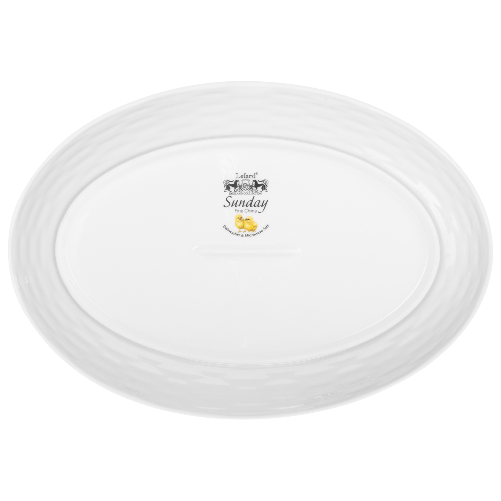 БЛЮДО ОВАЛЬНОЕ LEFARD, SUNDAY, 26*18, 3*3, 8 СМ, КОР=12ШТ.
