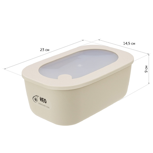 Ёмкость для продуктов 1.6 л НЕО М 1392, герметичная, латте