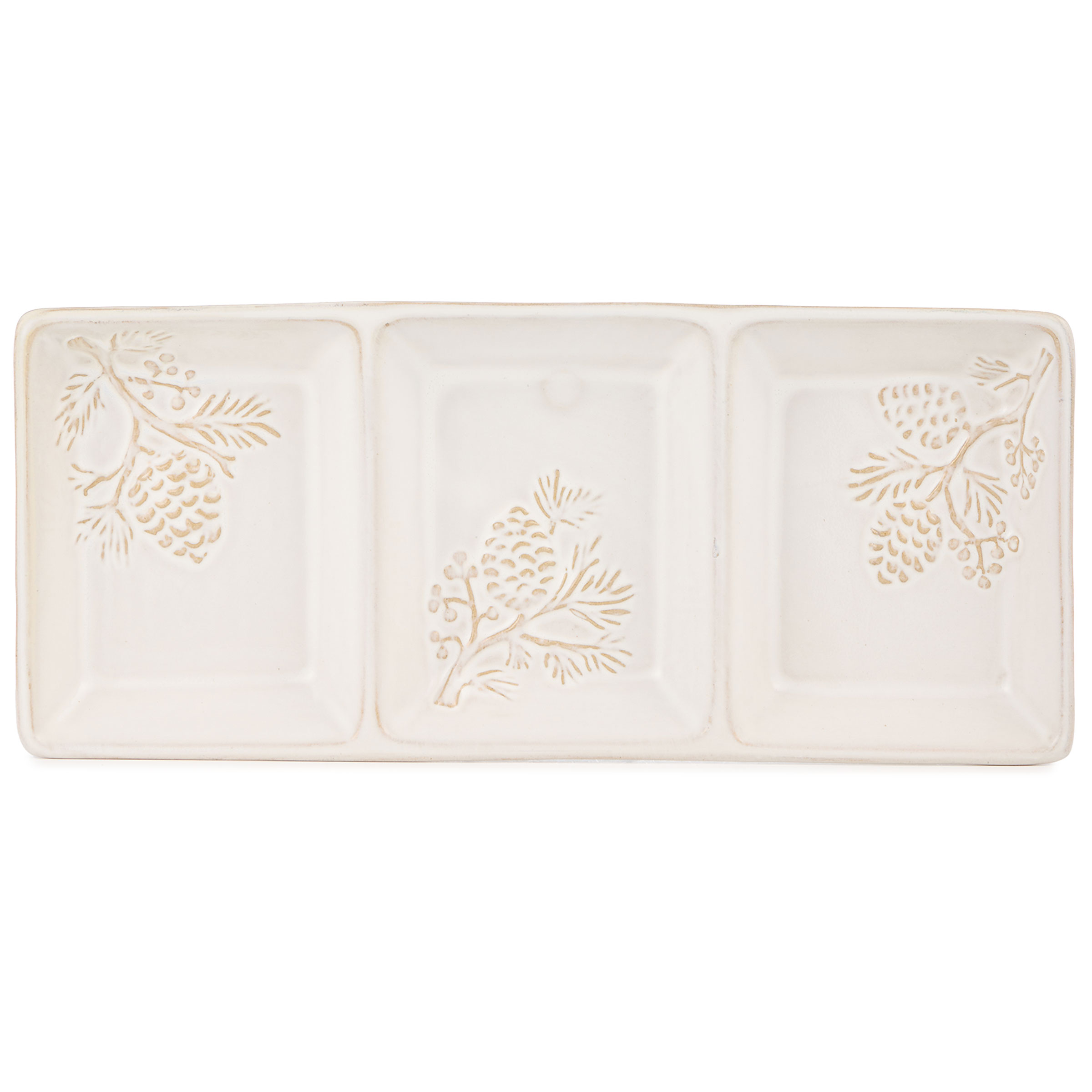 МЕНАЖНИЦА 3 СЕКЦИИ КОЛЛЕКЦИЯ, PINE CONES,  33*14*3, 5 СМ